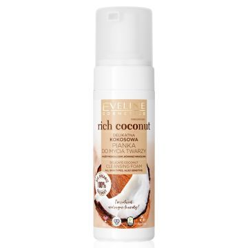 Eveline Rich Coconut, pianka,d/mycia twarzy, kokosowa, 150ml