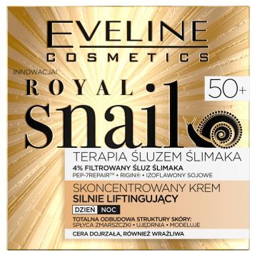 Eveline Royal Snail, krem,skonc,silnie lifting.,50+,50ml
