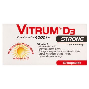 Vitrum D3 Strong, kapsułki, 60 szt.