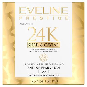 Eveline 24K Snail&Caviar, krem,luks.ujedr,p/zmar,n/dz,50ml