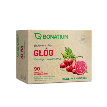 Bonatium Głóg tabletki powlekane 90 sztuk