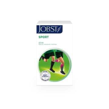Jobst Sport, rozmiar M, szare, sportowe podkolanówki uciskowe, 15-20 mmHg, 1 para