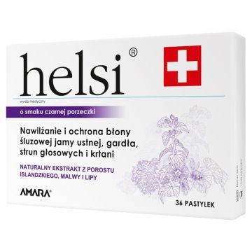 Helsi, pastylki do ssania, 36 szt.