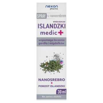 Islandzki medic+ z nanosrebrem, spray, 30 ml