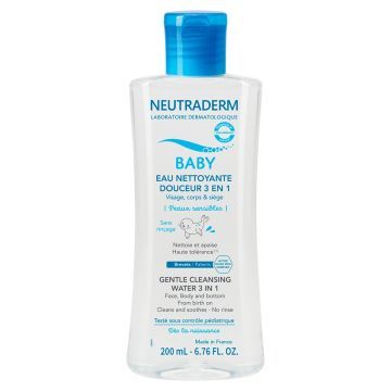 Neutraderm Baby, woda,myjaca,lagodna,3w1, 200 ml