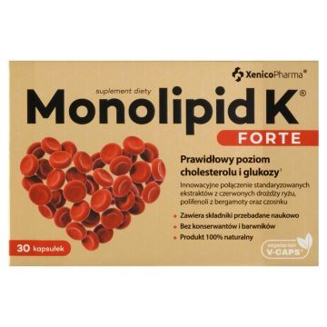 Monolipid K Forte, kapsułki wegetariańskie, 30 szt.
