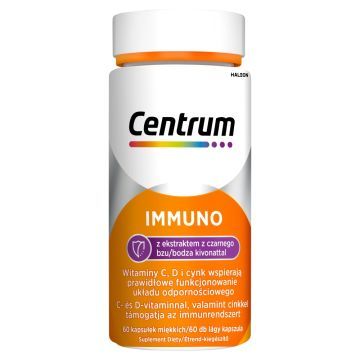 Centrum IMMUNO z ekstraktem czarnego bzu, tabletki, 60 szt.
