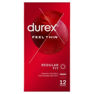 Durex Feel Thin Classic, prezerwatywy, 12 szt.