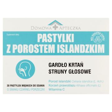 Pastylki z Porostem Islandzkim, pastyl.d/ssania, 30 szt