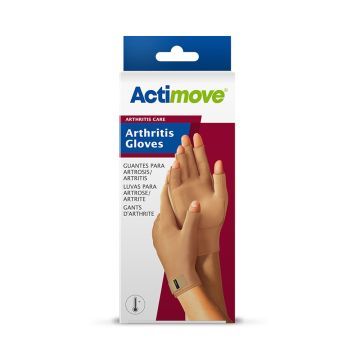 Actimove AC Arthritis Gloves, rękawiczki dla osób z zapaleniem stawów, kolor beżowy, rozmiar XL, 2 szt.