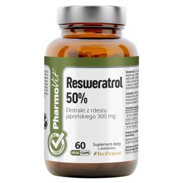 Resweratrol 50% Clean label Pharmovit, kaps., 60 szt