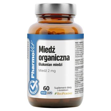 Miedz organ.glukon.miedzi Clean label Pharmovit,kaps,60szt