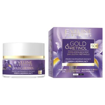 Eveline Gold & Retinol, krem, p/zmarsz.,ujedrn.,50+, 50 ml
