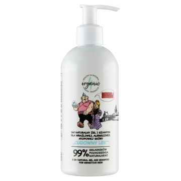 4Organic, szamp.-zel,natur.,sk.wraz,alerg,Cudowny Lek,300ml