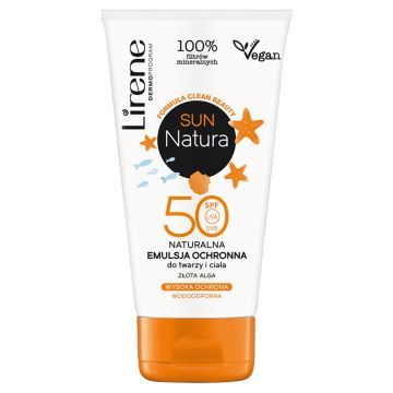 Lirene Sun Natura, emuls.,ochr.,do twarzy,ciala,SPF50,120ml