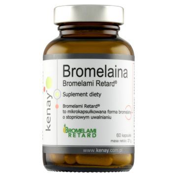 Bromelaina Bromelami Retard, kaps., 60 szt