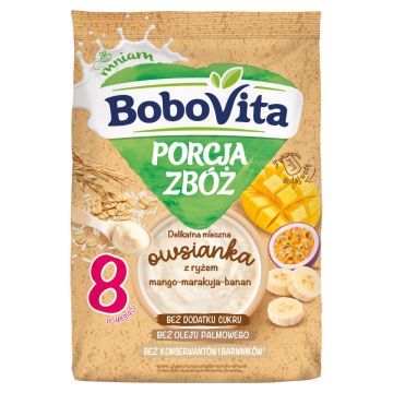 BoboVita Porcja Zboz,owsian,z ryz,man,marak,ban,po 8mcu,210g
