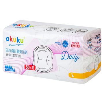 Akuku, wkladki laktac.,A0160,Daily,60 szt (50szt+10szt)