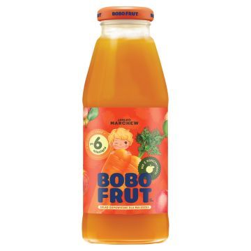 Bobo Frut, nektar, jablko, marchewka, po 6m-cu, 300 ml