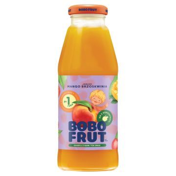 Bobo Frut, nektar,jablko,mango,brzoskwinia,po 12m-cu, 300 ml