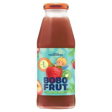 Bobo Frut, nektar, jablko, truskawka, po 12m-cu, 300 ml