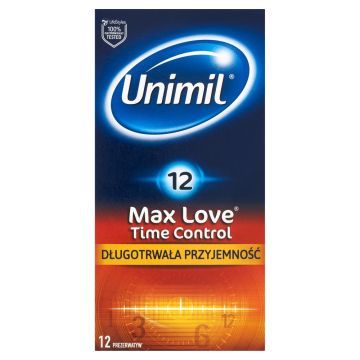 Unimil Max Love Time Control, prezerwatywy, 12 szt.