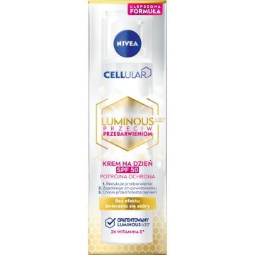 Nivea Cellular Luminous 630, krem,p/przeb.,SPF50,n/dz, 40ml