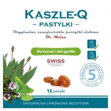 Kaszle-Q, pastyl., 12 szt