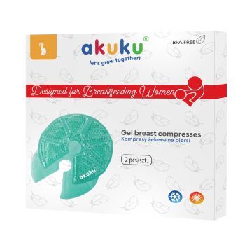 Akuku, kompresy zelowe, na piersi,  A0534, 2szt