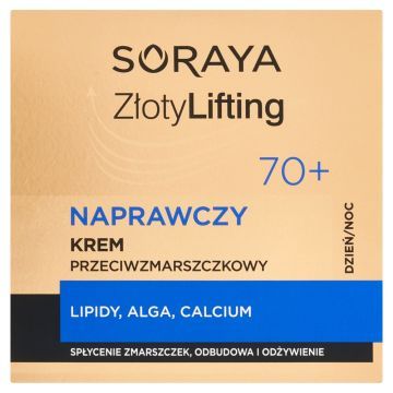 Soraya Zloty Lifting, krem,naprawczy,p/zmarszczk.,70+,50ml