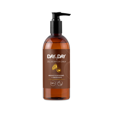 DAY by DAY, żel do mycia ciała, masło kakaowe i awokado, 400ml