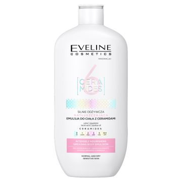 Eveline Ceramides, emuls.,do ciala,silnie odzyw.,natl.,350ml