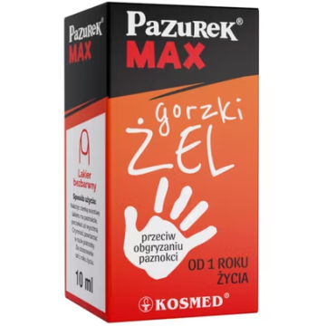 Pazurek Max, zel, gorzki, p/obgryzaniu paznokci, 10 ml