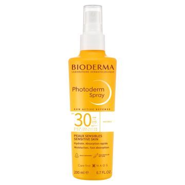 Bioderma Photoderm, spray, do ciala,lekki,SPF30, 200ml