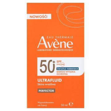 Avene Eau Thermale, fluid,b.wys.ochr,p/slon,kolor,F50+,50ml