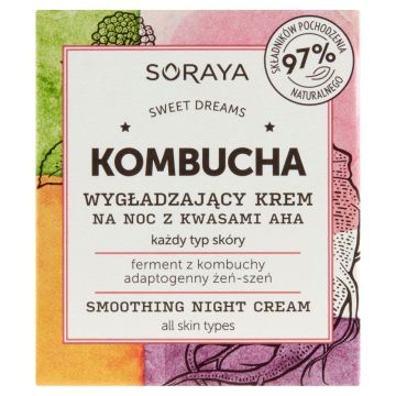 Soraya Sweet Dream Kombucha, krem, wygladz,n/noc,kw.AHA,75ml