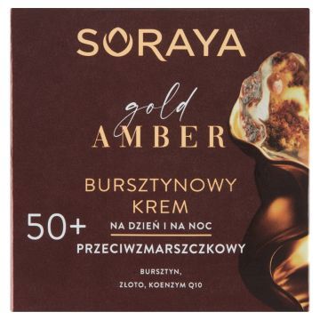 Soraya Gold Amber, krem,burszt.p/zmarsz.,50+,dzien/noc,50 ml