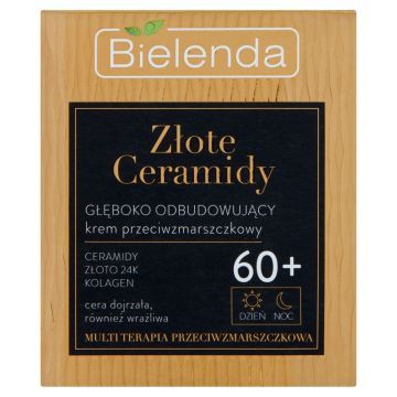 Bielenda Zlote Ceramidy, krem,gleb.odbud,p/zm,60+,dz/n,50ml