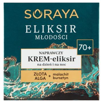 Soraya Eliksir Mlodosci, krem-eliksir,napraw,70+,n/dz/n,50ml