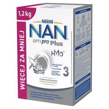 Mleko Nan Optipro Plus 3 HMO, prosz.,1200 g