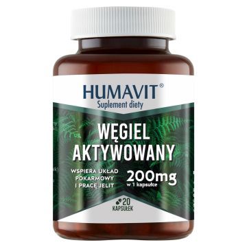 Humavit Wegiel aktywowany, kaps., 20 szt