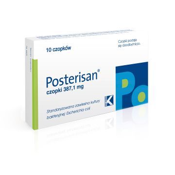 Posterisan, 387,1 mg, czopki doodbytnicze, 10 szt.