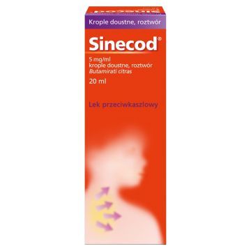 Sinecod, 5 mg/ml, krople doustne, 20 ml