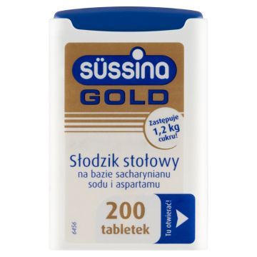 Sussina Gold, tabl.,slodzik, 200 szt