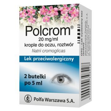 Polcrom, 20 mg/ml, krople do oczu, 2 x 5 ml
