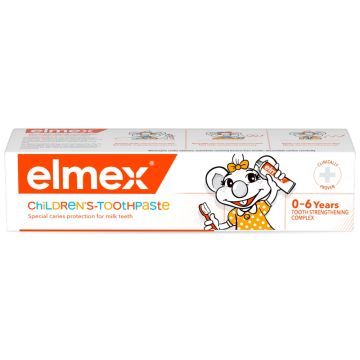 Elmex, pasta do zębów dla dzieci z aminofluorkiem od 1 ząbka do 6 lat, 50 ml