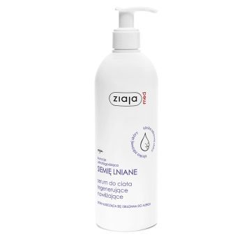 Ziaja Med Siemię lniane, serum regenerująco-nawilżające do ciała, 400 ml