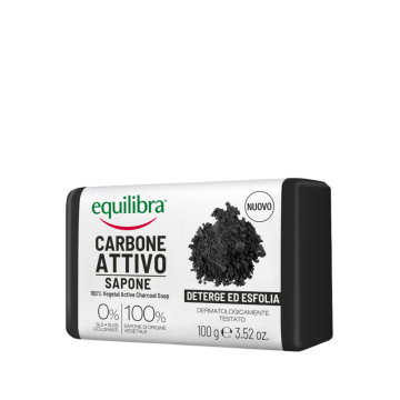 Equilibra, mydlo, oczyszcz.,z aktyw.weglem, 100 g