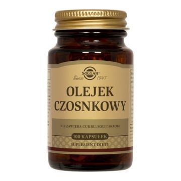 Solgar Olejek czosnkowy, kaps., 100 szt