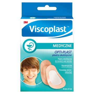 Viscoplast Opti-Plast, plastry okulistyczne, 82 mm x 57 mm, 10 szt.